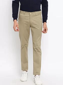 Men Beige Trouser